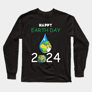 happy earth day 2024 gift april 22 Cute  Lover Rainbow Long Sleeve T-Shirt